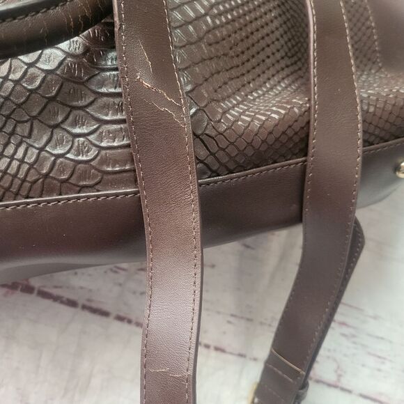 Cuore & Pelle Musette Carryall Leather Satchel NWT - Picture 7 of 8